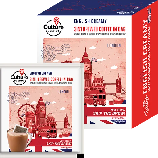 English Creamy 3-in-1 Instant Brewed 10 Sachets per Box